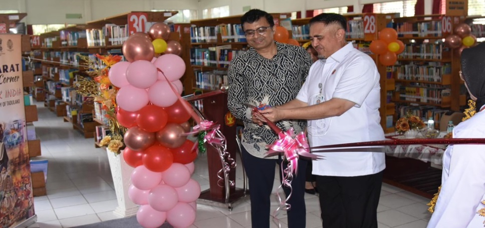 Inauguration of Bharat Corner at Tadulako University, Central Sulawesi